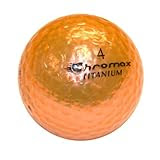 Golf Chromax M1 Golf Ball Orange Shiny 3 Balls Sleeve