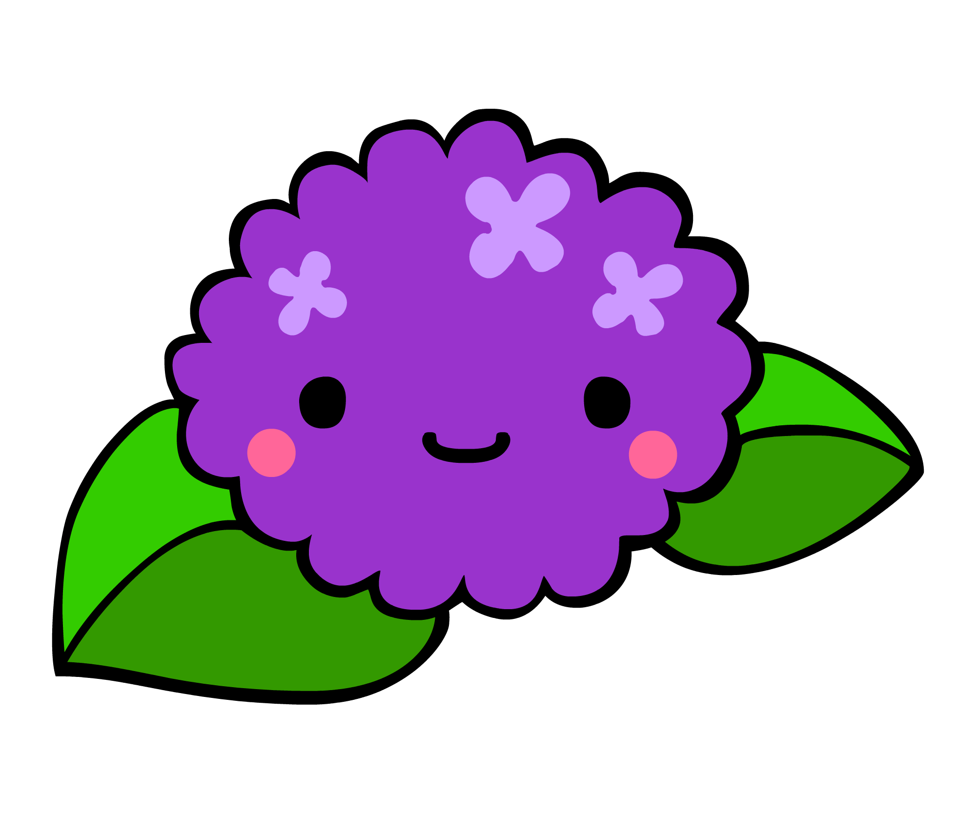 あじさい無料イラスト素材 イラスト無料素材かわいい系