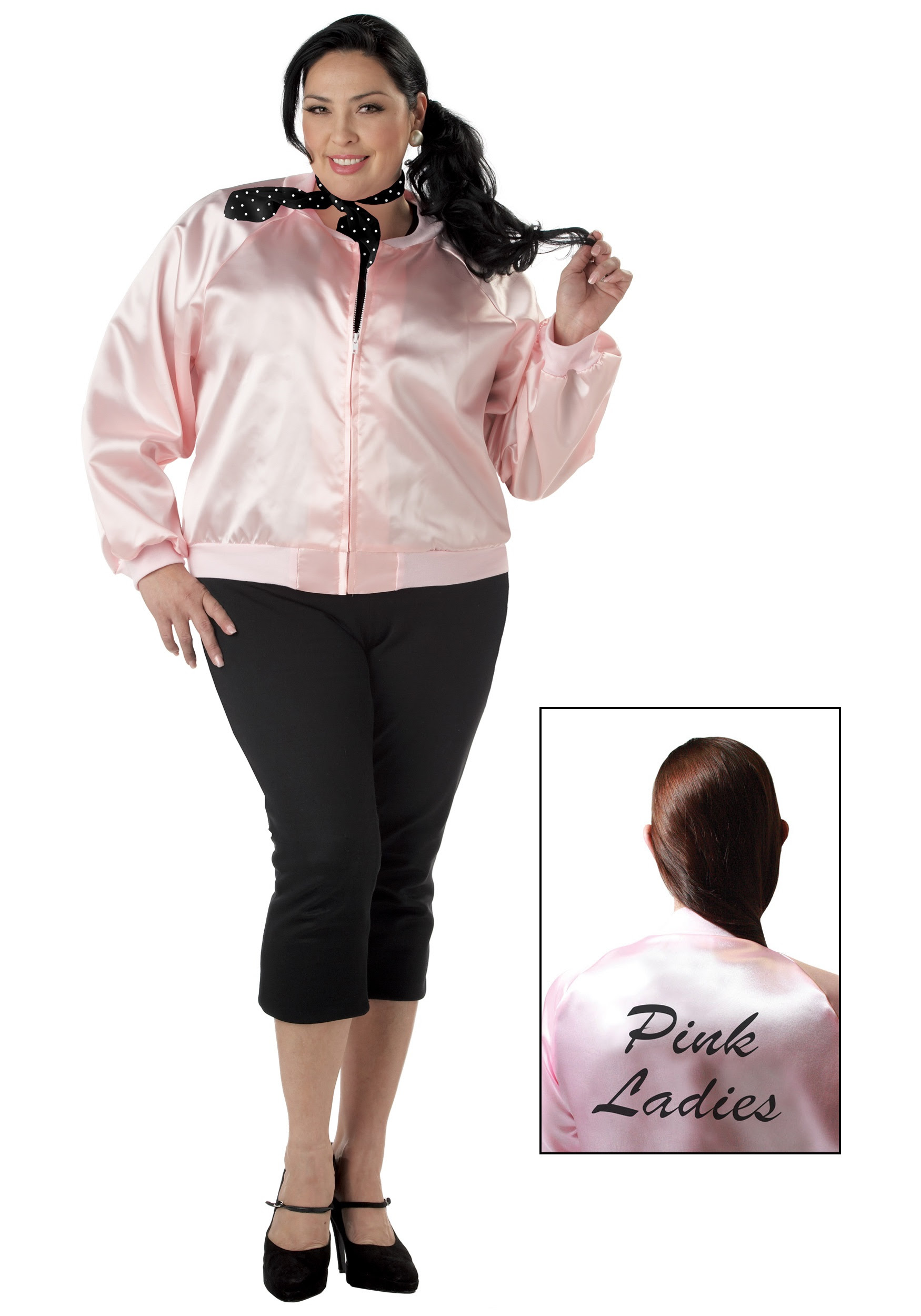 Plus Size Pink Ladies Jacket - Halloween Costume Ideas 2019
