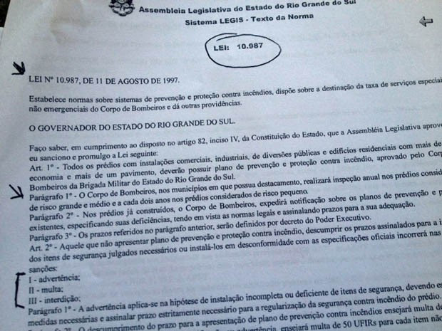 Prefeitura entrega documentos à Policia em que grifa responsabilidade dos Bombeiros incêndio em boate (Foto: Iara Lemos/G1)