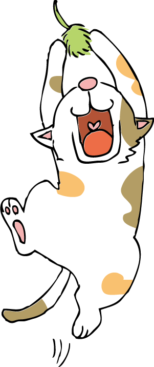 ジャンプする猫のイラスト かわいいフリー素材が無料のイラストレイン