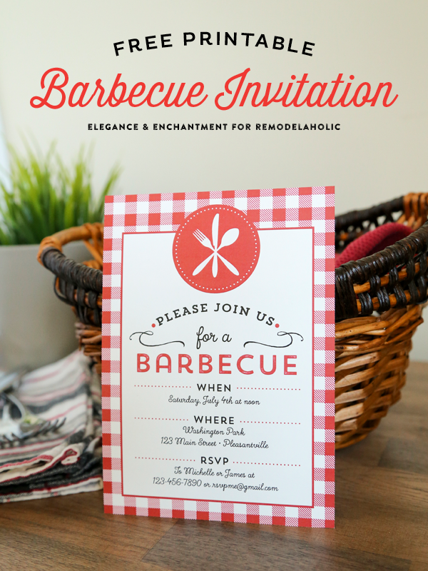 Download Free Printable Barbecue Invitations