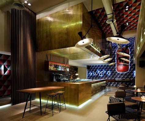 Learn about flooring design at howstuffworks. Cafe Bar Decorated With Geometric Shapes of 1960s