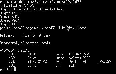 BSL Dump by GoodFET