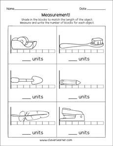 Free and fun measurement in units for preschool and ...
