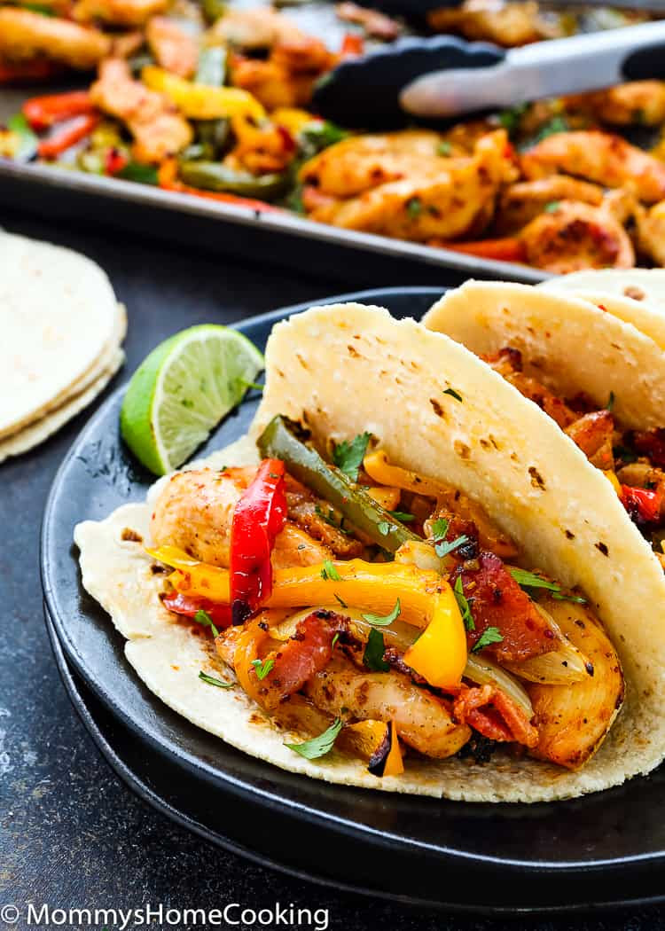 Sheet Pan Barbecue Bacon Chicken Fajitas Mommys Home Cooking Sheet Pan Barbecue Bacon Chicken Fajitas Mommys Home Cooking