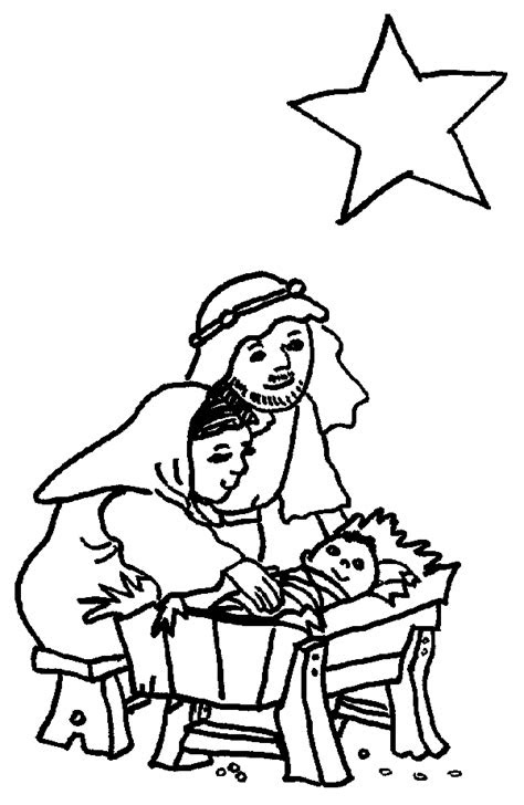 knutselcategorie kerstmis jozef en maria bij jezus
