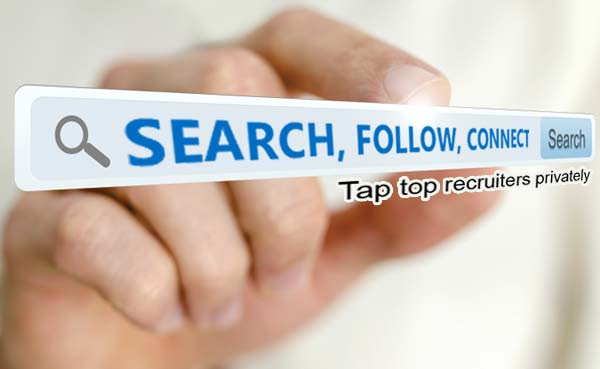 SEARCH, FOLLOW, CONNECT..search top recruiter privately