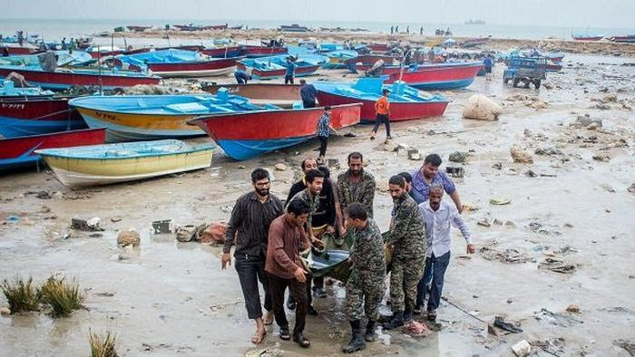 Iran Flut und Tsunami in Buschehr 