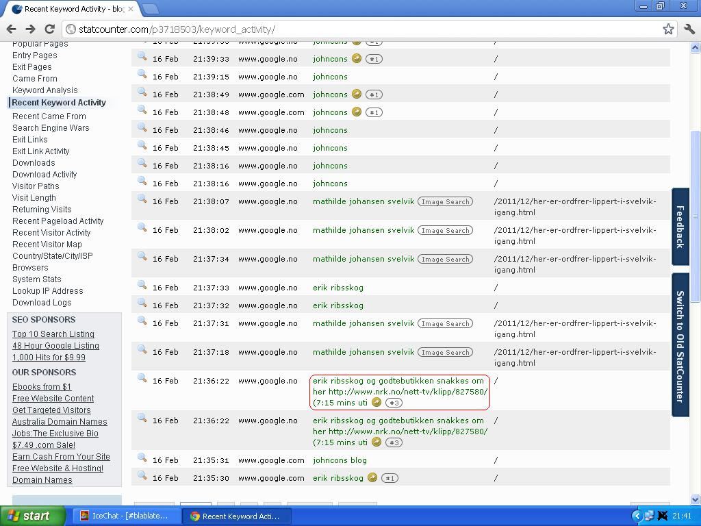 har visst vært om meg på nrk det var artig