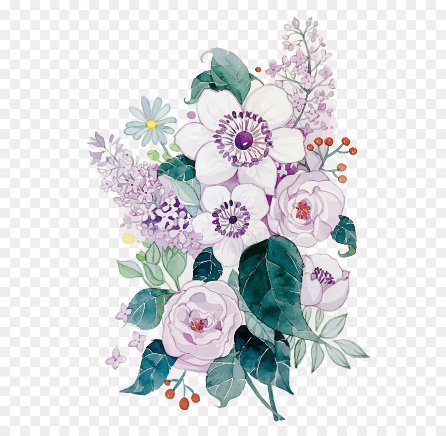 Download Free Watercolor Flower Vector at GetDrawings | Free download