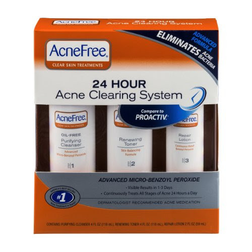 AcneFree 24 Hour Acne Clearing System, 10 OZ (Pack of 6)