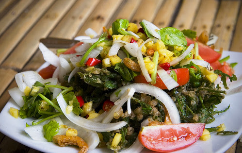 nosotros had the run a peril to endeavor quite a few novel restaurants that had been Bangkok Thailand Place should to visiting: Kin Dee Restaurant - Local Food inward the Jungle!