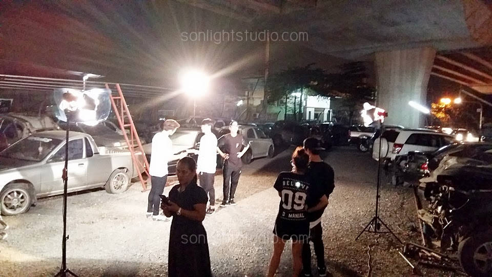 เช่าไฟต่อเนื่อง ถ่ายการเต้นประกอบใน MV ที่สุสานรถยนต์สายไหม