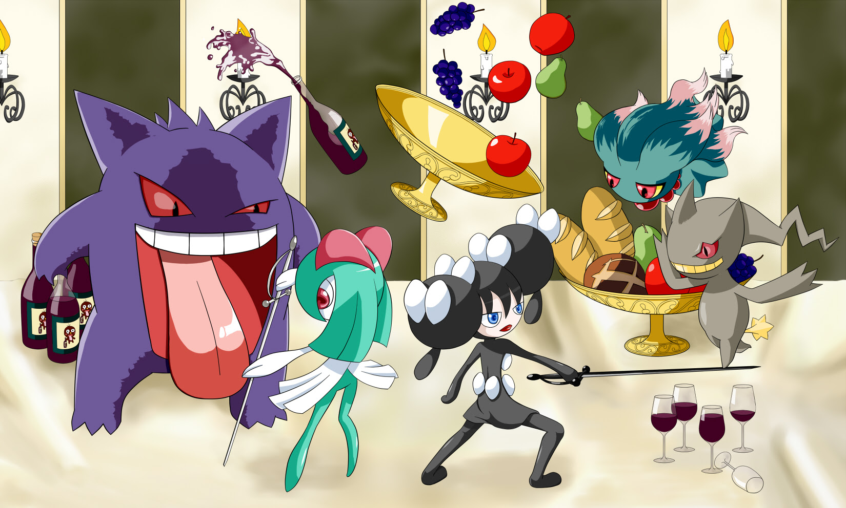 １０月のトップ絵はゴーストvsエスパー ポケモン王国ブログ