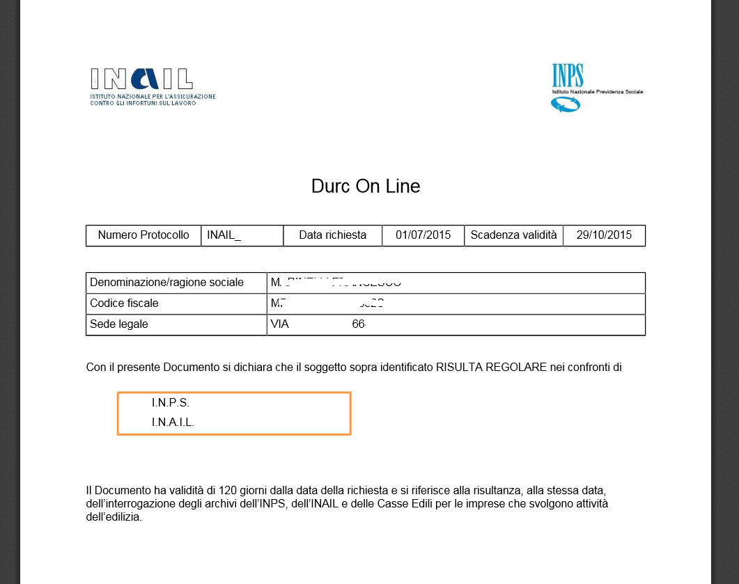 Come richiedere il nuovo DURC on-line (dal 01 luglio 2015)