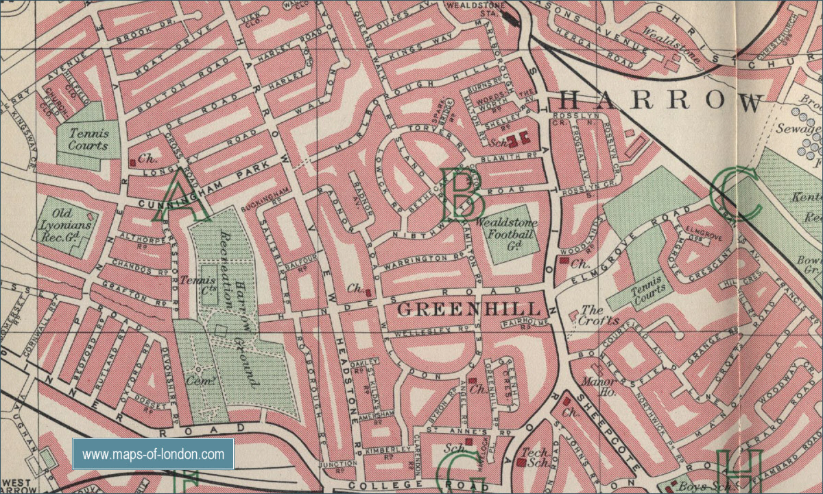 Map of Harrow, London