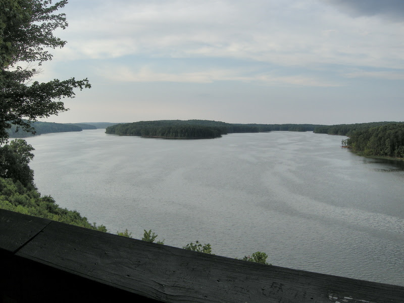 From the observation deck, Haw and New Hope split