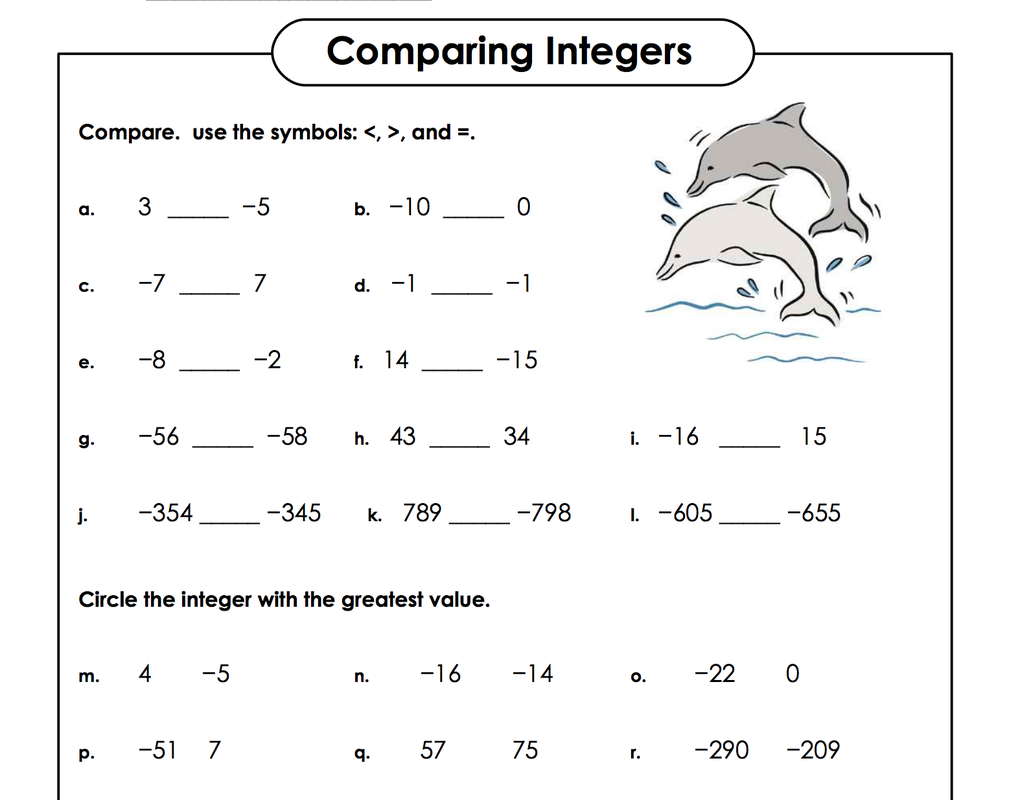 Integers - Senior Block