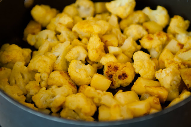 Cauliflower and potatoes