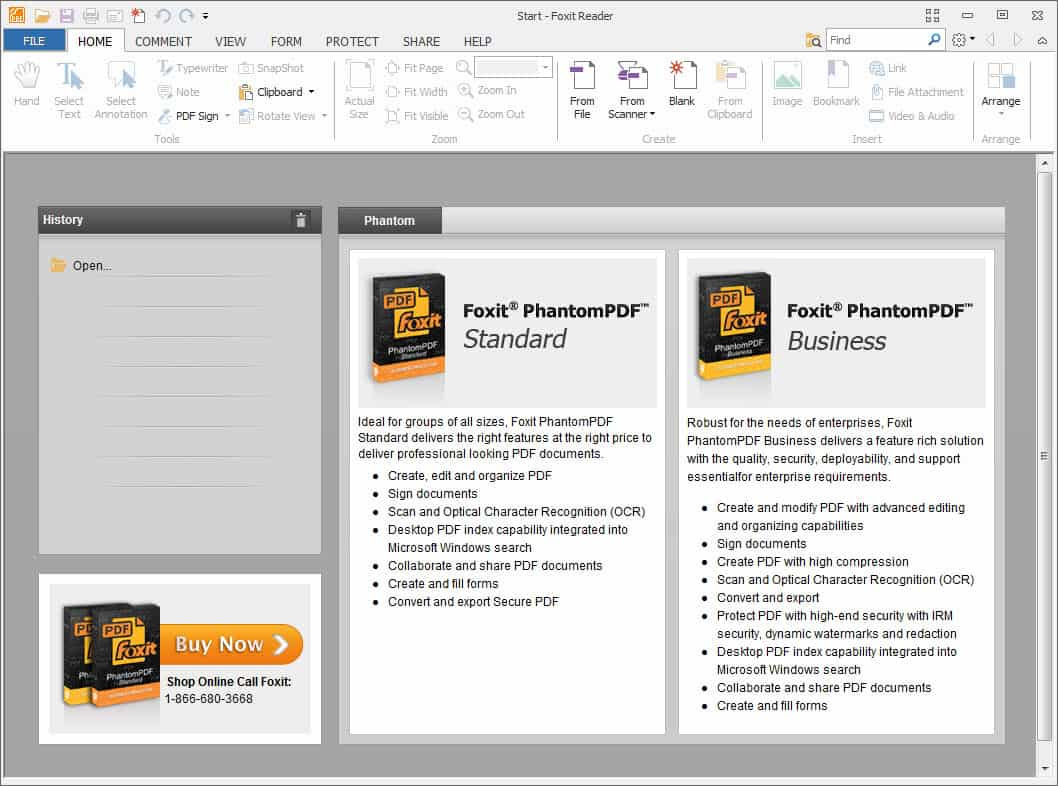 Foxit Reader 6.0 introduces new Ribbon Toolbar - gHacks ...