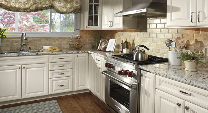 Colonial White Granite White Cabinets Backsplash Ideas