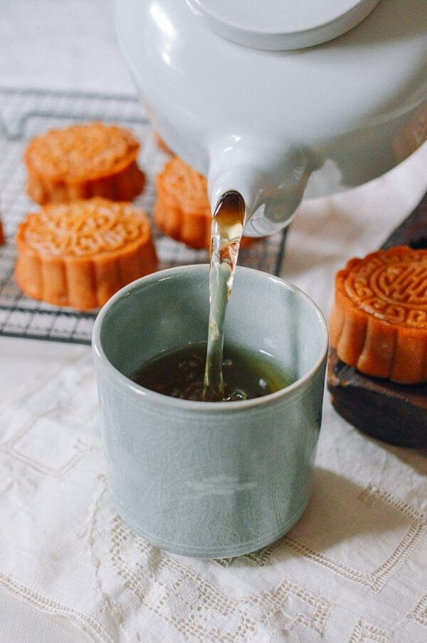 Lotus Mooncakes with Salted Egg Yolks, by thewoksoflife.com