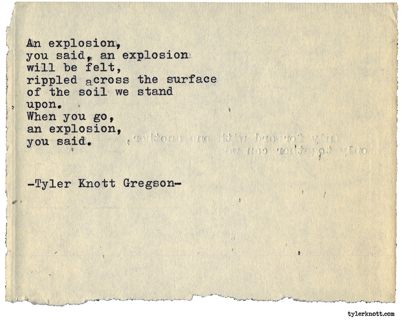 Typewriter Series #2078 by Tyler Knott Gregson