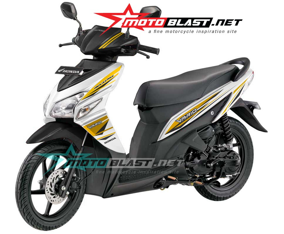 Striping baru untuk Honda Vario 110 Exclusive!  MOTOBLAST