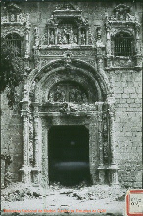 Hospital de Santa Cruz durante la Guerra Civil, Toledo, España