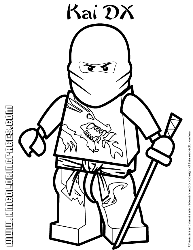 free coloring pages ninjago kai download free clip art