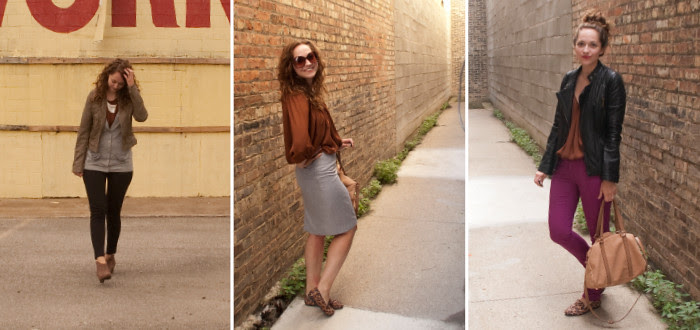 joie rust top remix, dash dot dotty, three ways to wear, what to wear, ootd, closet remix