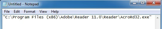 notepad command