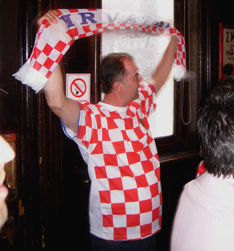 Croatian football fan, London