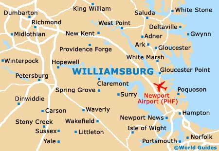 Williamsburg Maps And Orientation Williamsburg Virginia Va Usa