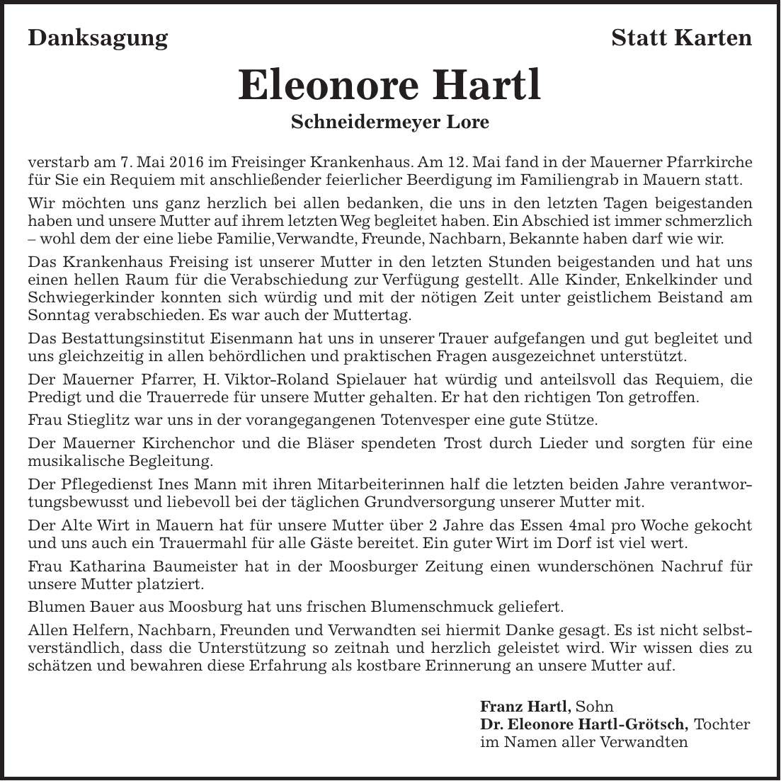 Traueranzeige (767521) - Familienanzeigen / Danksagungen ...
