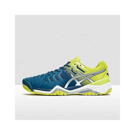 asics gel resolution  mens tennis shoe  pure