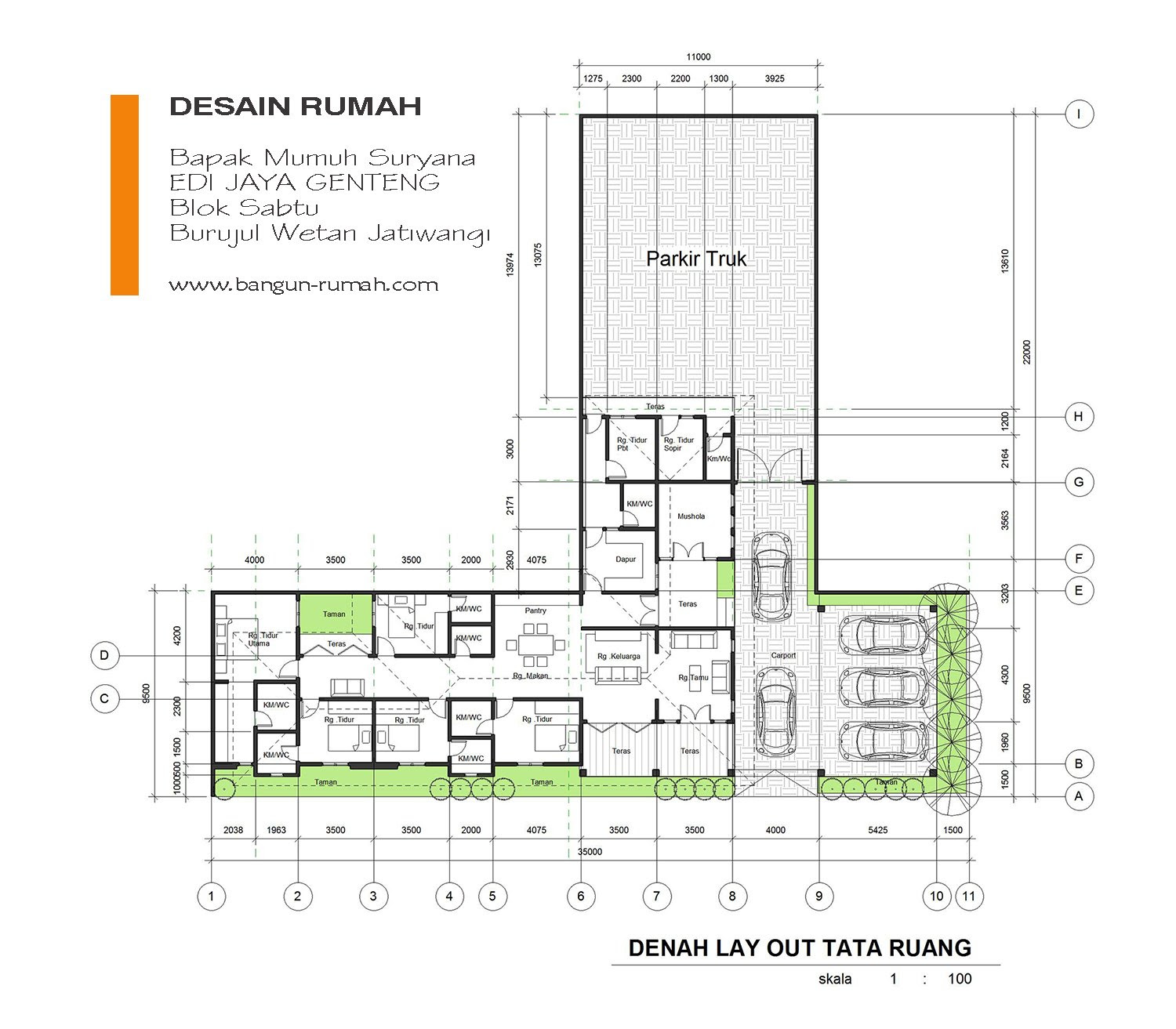 Desain Rumah Mewah 1 Lantai Jasa Desain Rumah Bangun Rumah