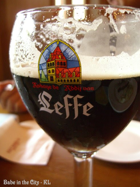 Leffe Brune Draught (1 pint RM26.00)