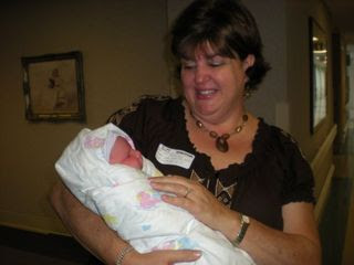 My mom with Clate (his Nonny)