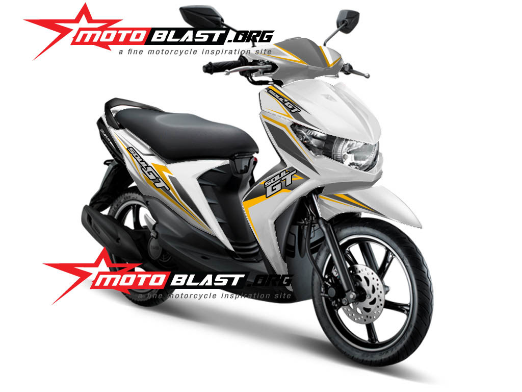 Modif Striping Yamaha Mio soul GT Terbaru 2014!  MOTOBLAST