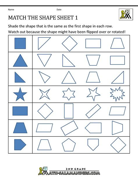  transformation geometry worksheets 2nd grade