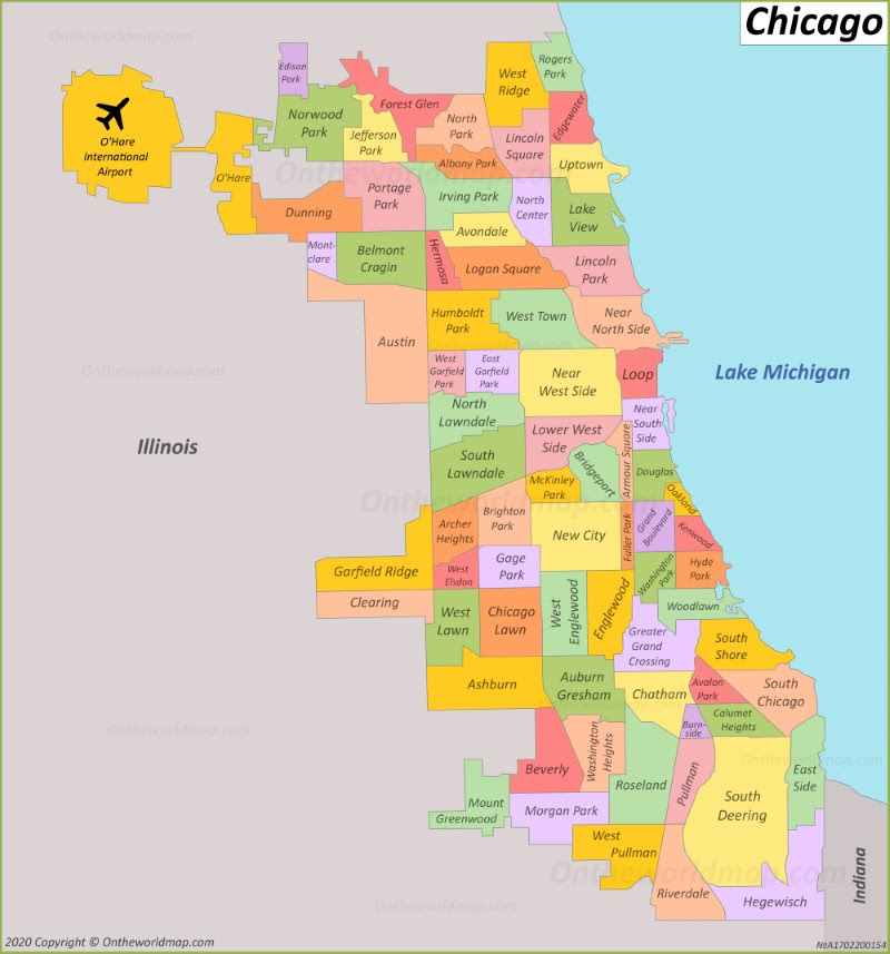Show Me A Map Of Chicago Chicago Maps | Illinois, U.S. | Maps of Chicago