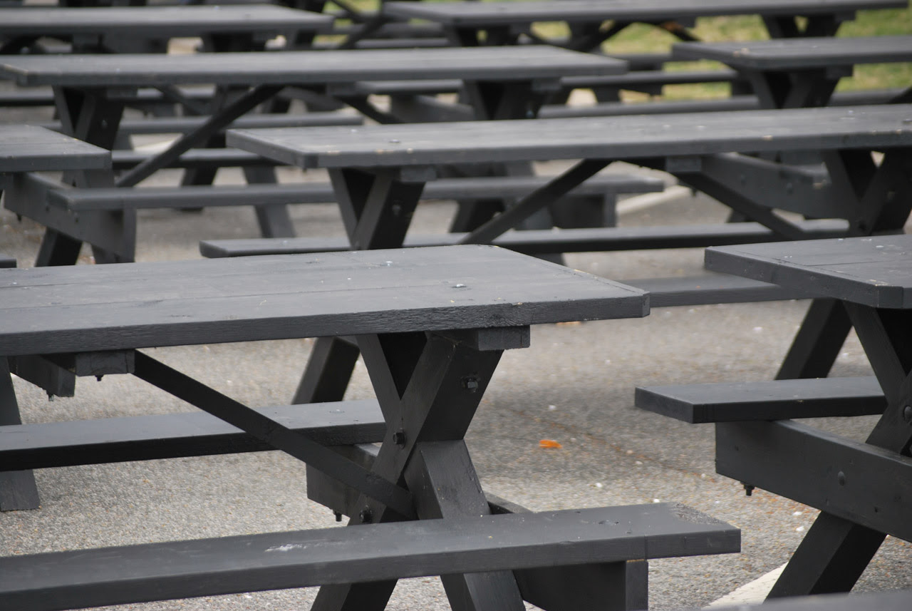  with work tables and bench seating running water with large sinks