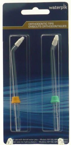 Waterpik Dental Water Jet Orthodontic Replacement Tips (Pack of 2)