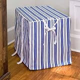 Small DogHouse Blue Stripe Canvas Dog Crate Cover