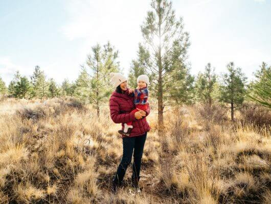A Christmas tree cutting adventure with the little one
