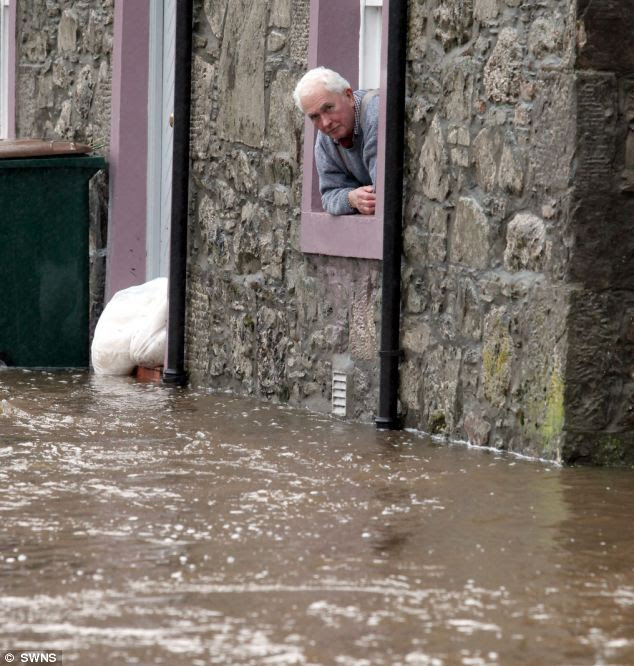Comrie in Highland Perthshire near Crieff was declared a 'major incident' 