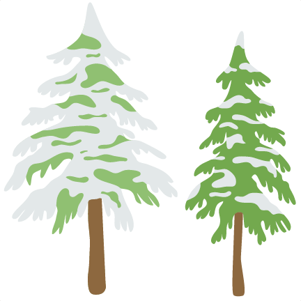 Download Snowy Trees SVG scrapbook cut file cute clipart files for ...