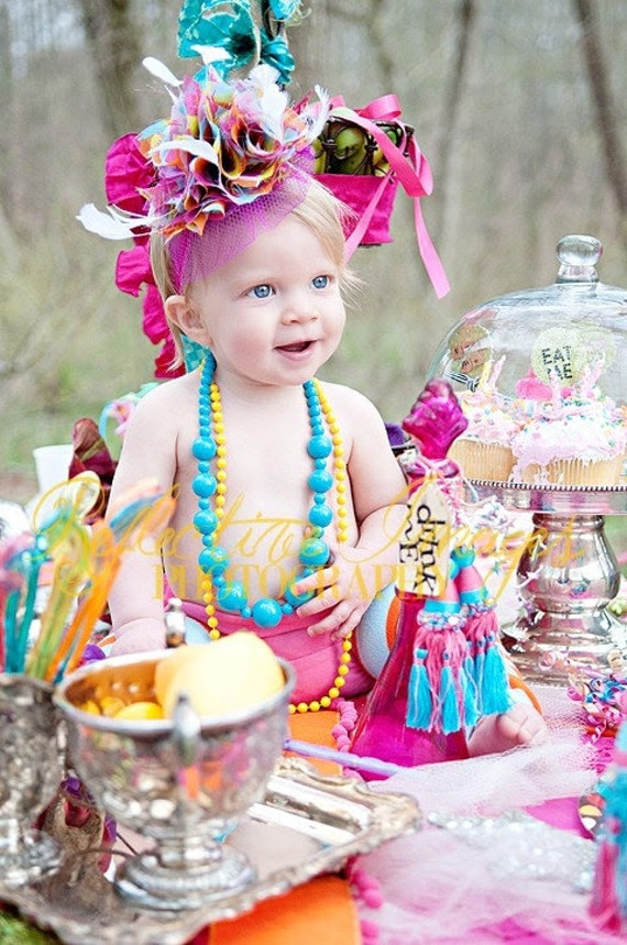 Featured in Child Style Magazine, Ooh La La Headpiece, hat, birthday hat, headband